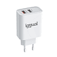 iggual Cargador doble 2xUSB carga rápida QC3.0 30W - Miniatura 2