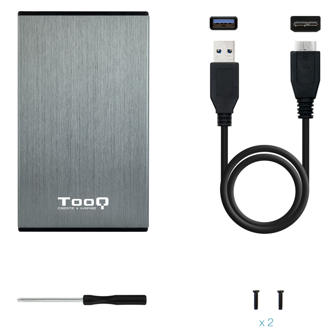 Tooq TQE-2527G Caja HDD 2.5
