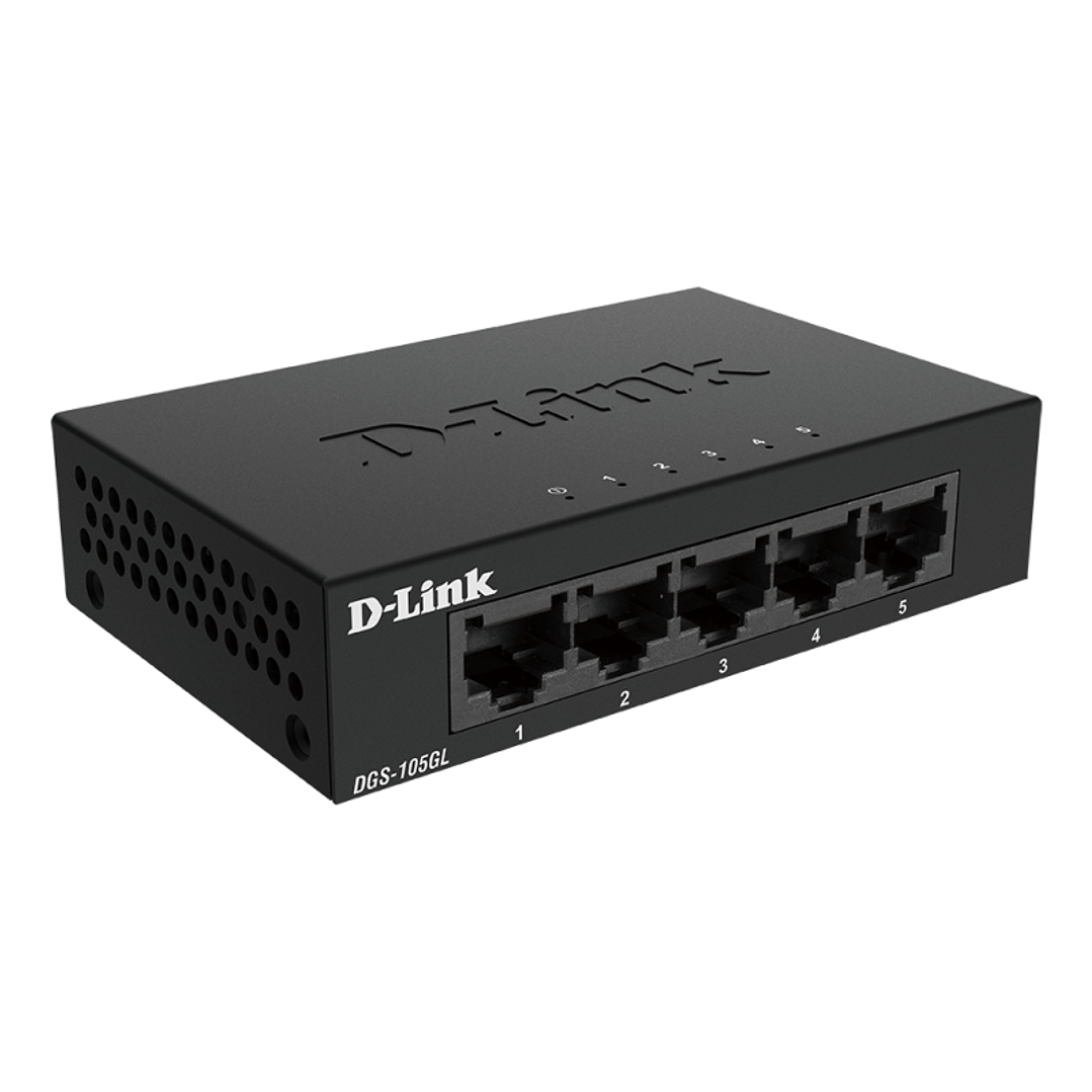 D-Link DGS-105GL Switch 5xGB Metal Plug&Play 3
