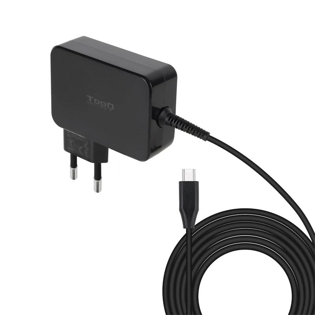 Tooq Cargador portátil GAN USB-C PD 100W Negro 3