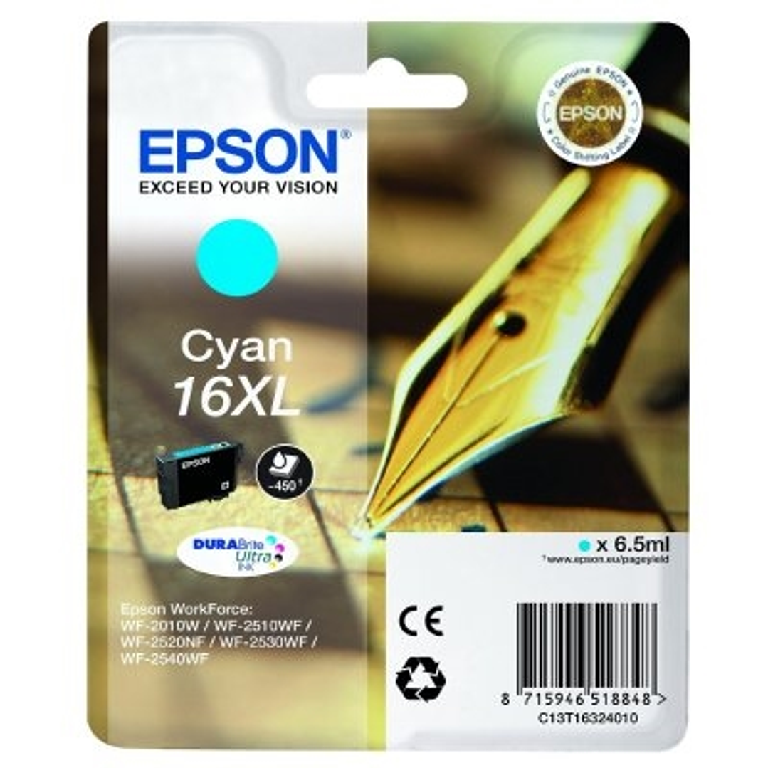 Epson Cartucho T1632XL Cyan 1