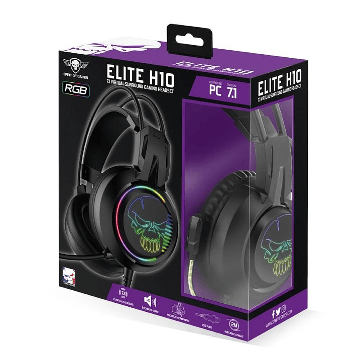 Spirit of Gamer Auricular Elite H10 Negro 4