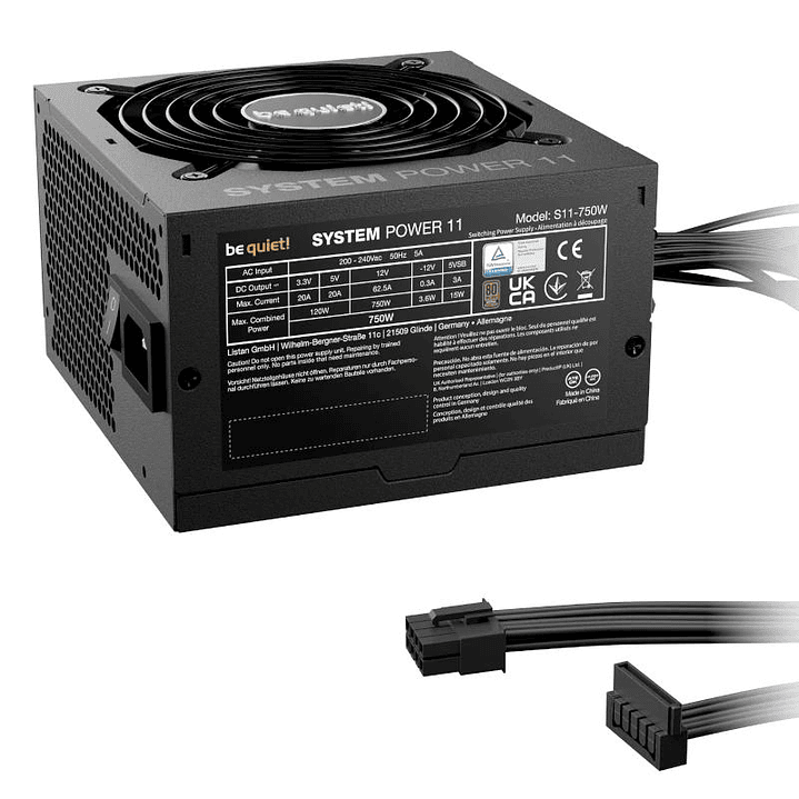 be quiet! Fuente SYSTEM POWER 11 750W 20+4 pin ATX 3