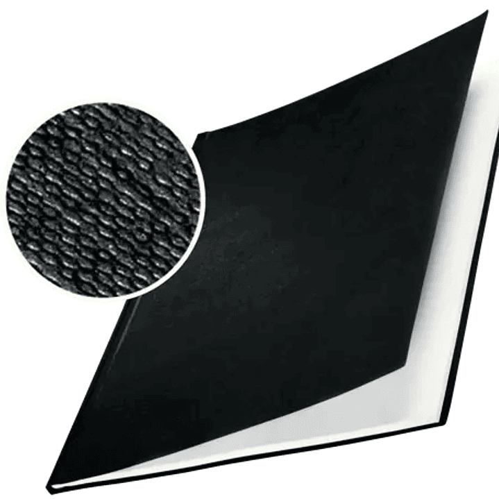 Leitz Pack de 10 Tapas Rigidas Impressbind 14mm - Capacidad de 106-140 Hojas A4 - Encuadernacion de Alta Calidad - Exterior Superficie de Lino Lacada  1