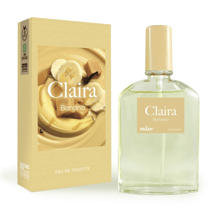 Prady Colonia Unisex Claira Banana - Frasco de 90 ml - Spray Pulverizador 1