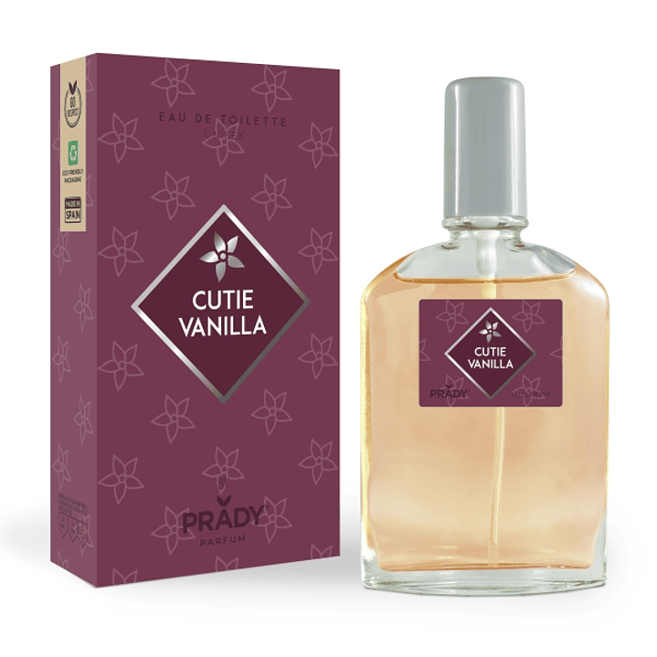 Prady Colonia Unisex Cuttie Vanilla - Frasco de 90 ml - Spray Pulverizador 1