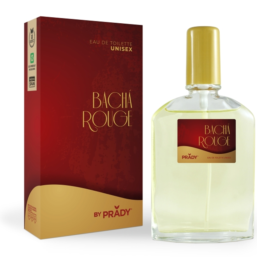 Prady Colonia Unisex Bacha Rouge - Frasco de 90 ml - Spray Pulverizador 1