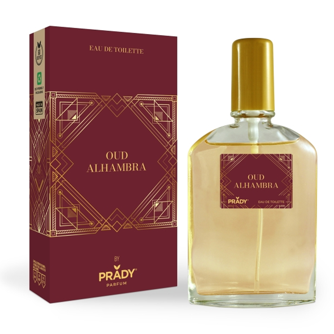 Prady Colonia Unisex Oud Alhambra - Frasco de 90 ml - Spray Pulverizador 1