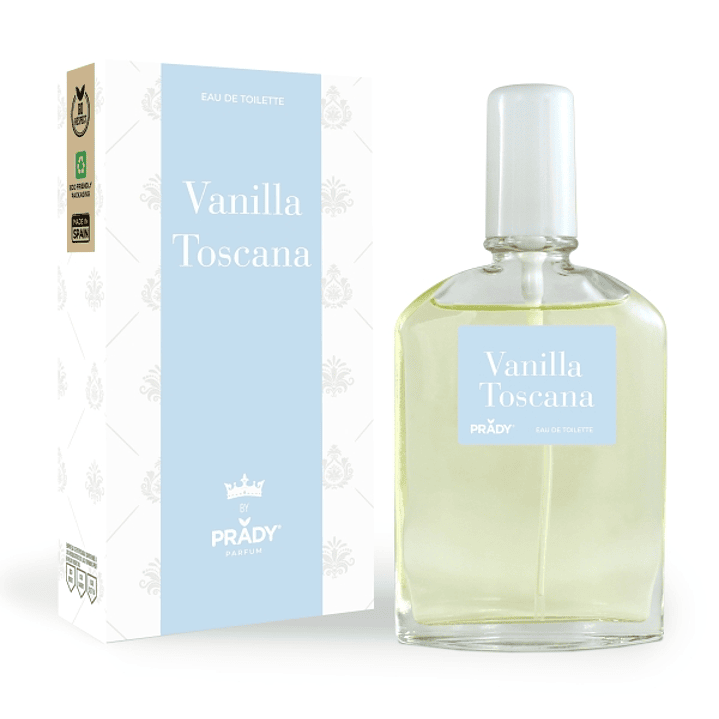 Prady Colonia Unisex Vanilla Toscana - Frasco de 90 ml - Spray Pulverizador 1