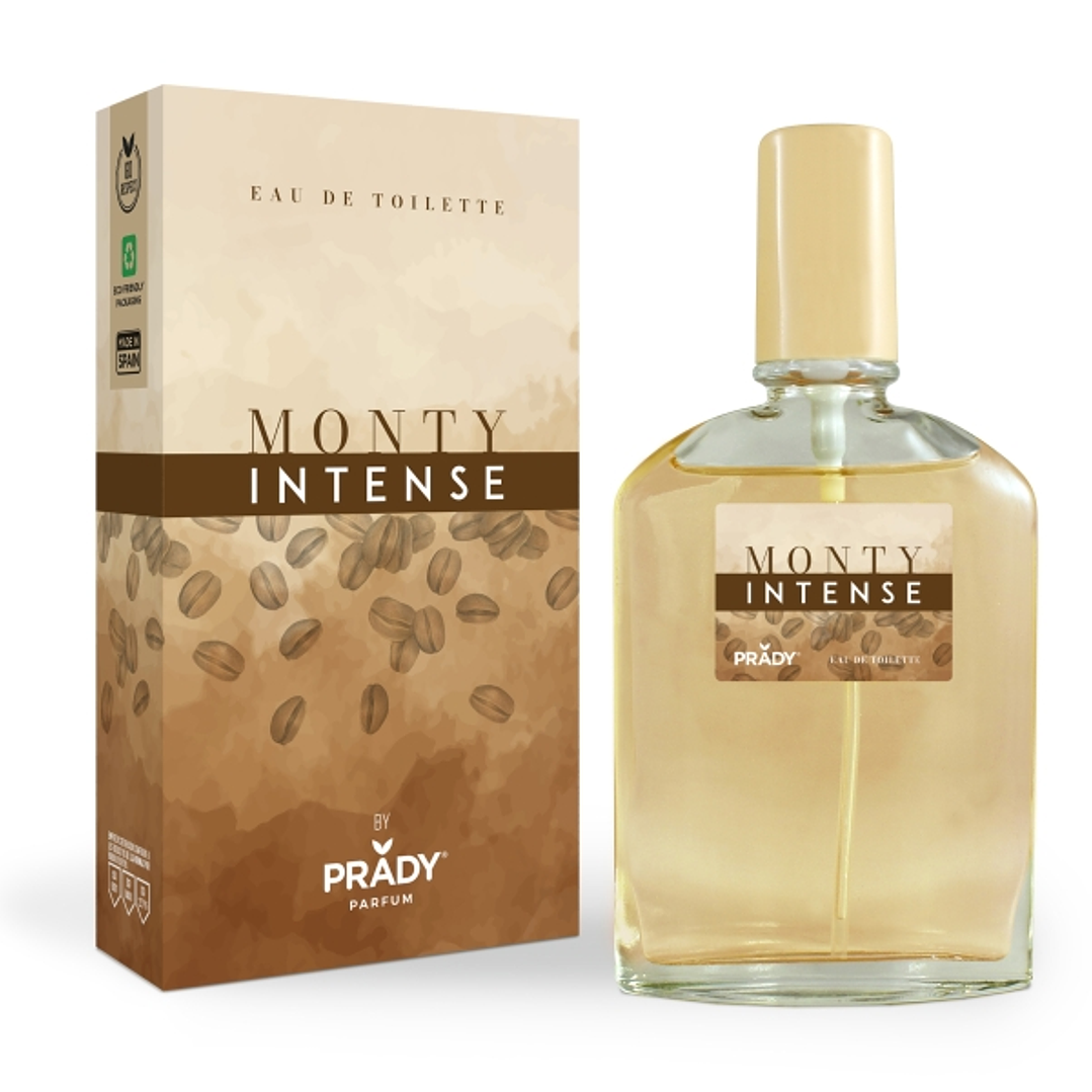Prady Colonia Unisex Monty Intense - Frasco de 90 ml - Spray Pulverizador 1