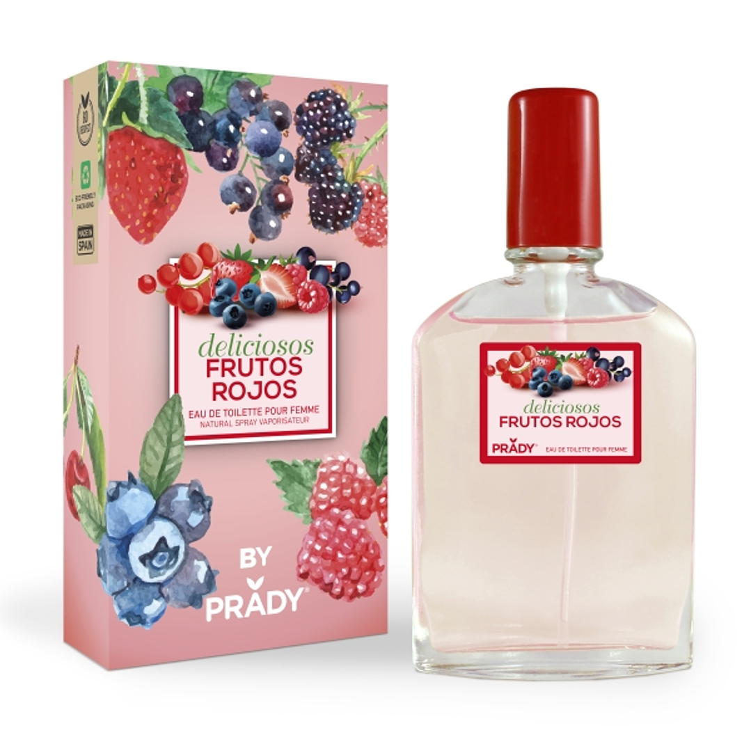 Prady Colonia Coleccion Frutales Deliciosos Frutos Rojos - Frasco de 90 ml - Spray Pulverizador 1
