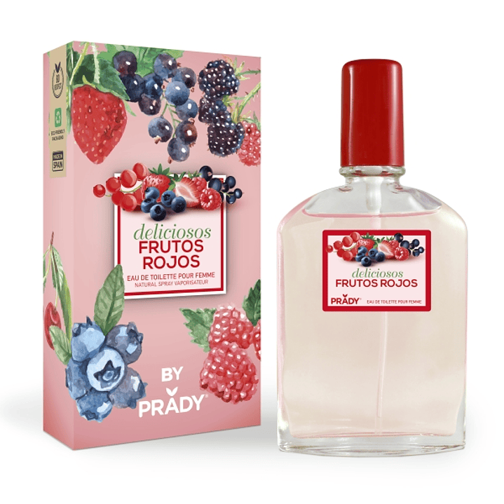Prady Colonia Coleccion Frutales Deliciosos Frutos Rojos - Frasco de 90 ml - Spray Pulverizador 1