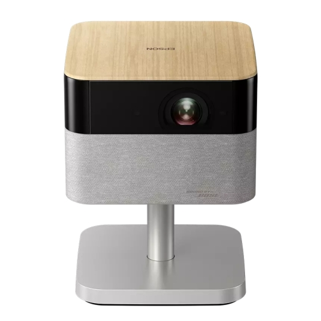 Epson Lifestudio Flex Plus EF-72 Proyector 4K PRO-UHD - 1000 Lumenes - Sistema de Sonido Bose - WiFi, Bluetooth, Android TV, HDMI, USB - Color Roble 1