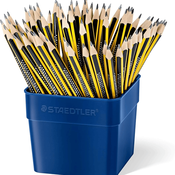 Staedtler Noris 183 Cubo Expositor de 72 Lapices de Grafito - Mina HB - Resistencia a la Rotura 1