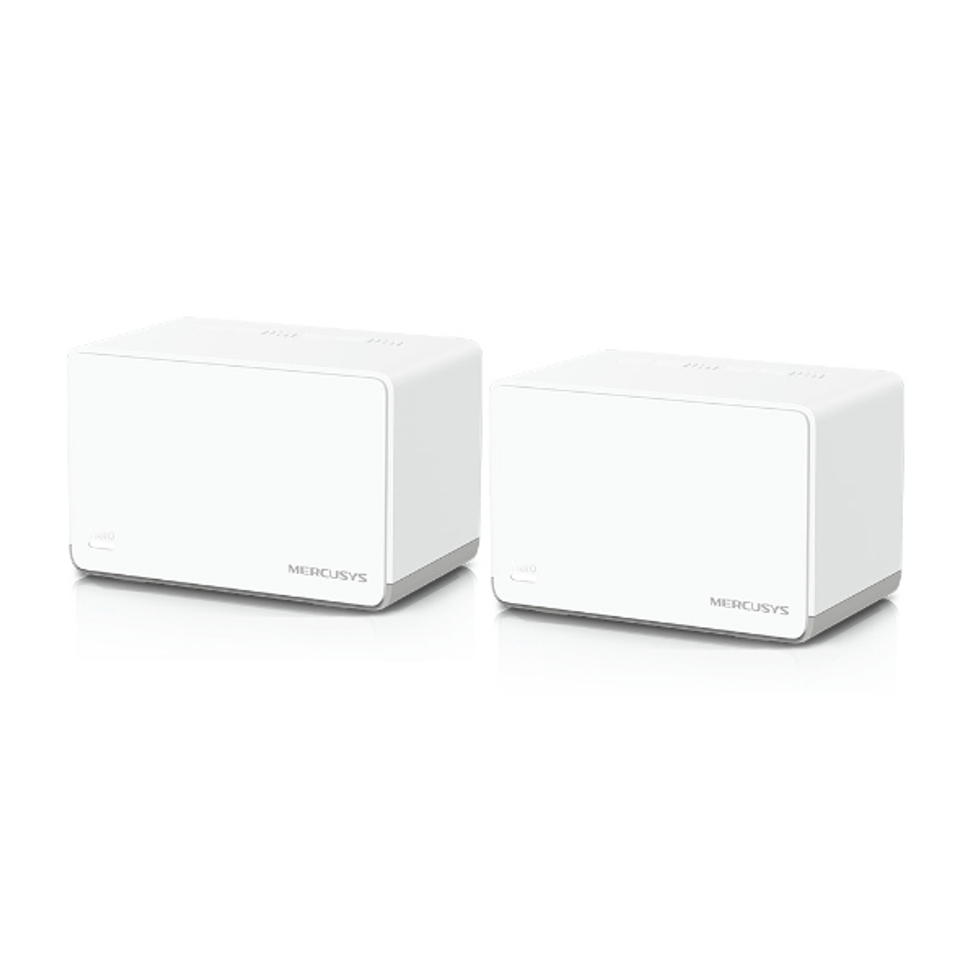Mercusys H70X Sistema Wi-Fi 6 Mesh AX1800 Doble Banda - 2 Unidades Halo - Cobertura hasta 550 m² - Color Blanco 1