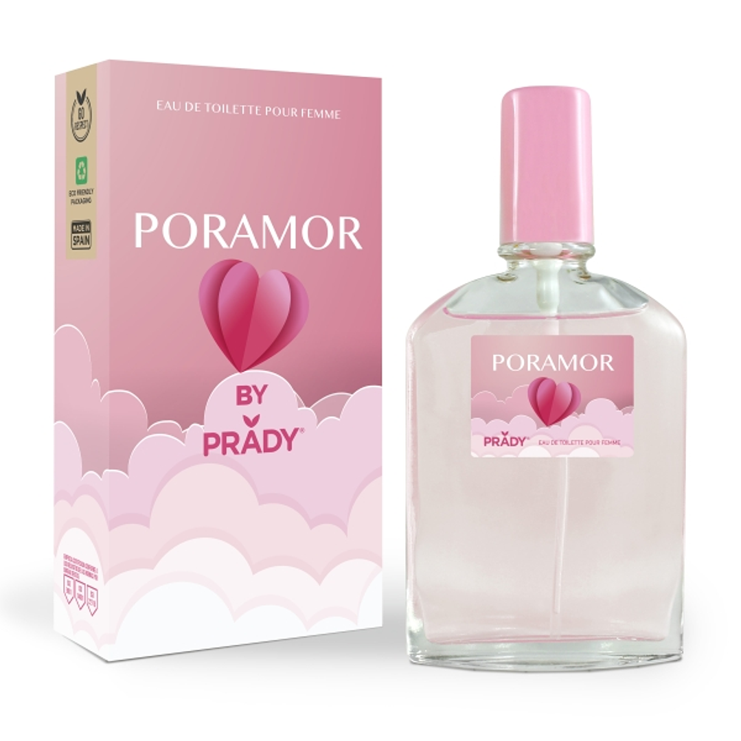 Prady Colonia de Mujer Poramor - Frasco de 90 ml - Spray Pulverizador 1
