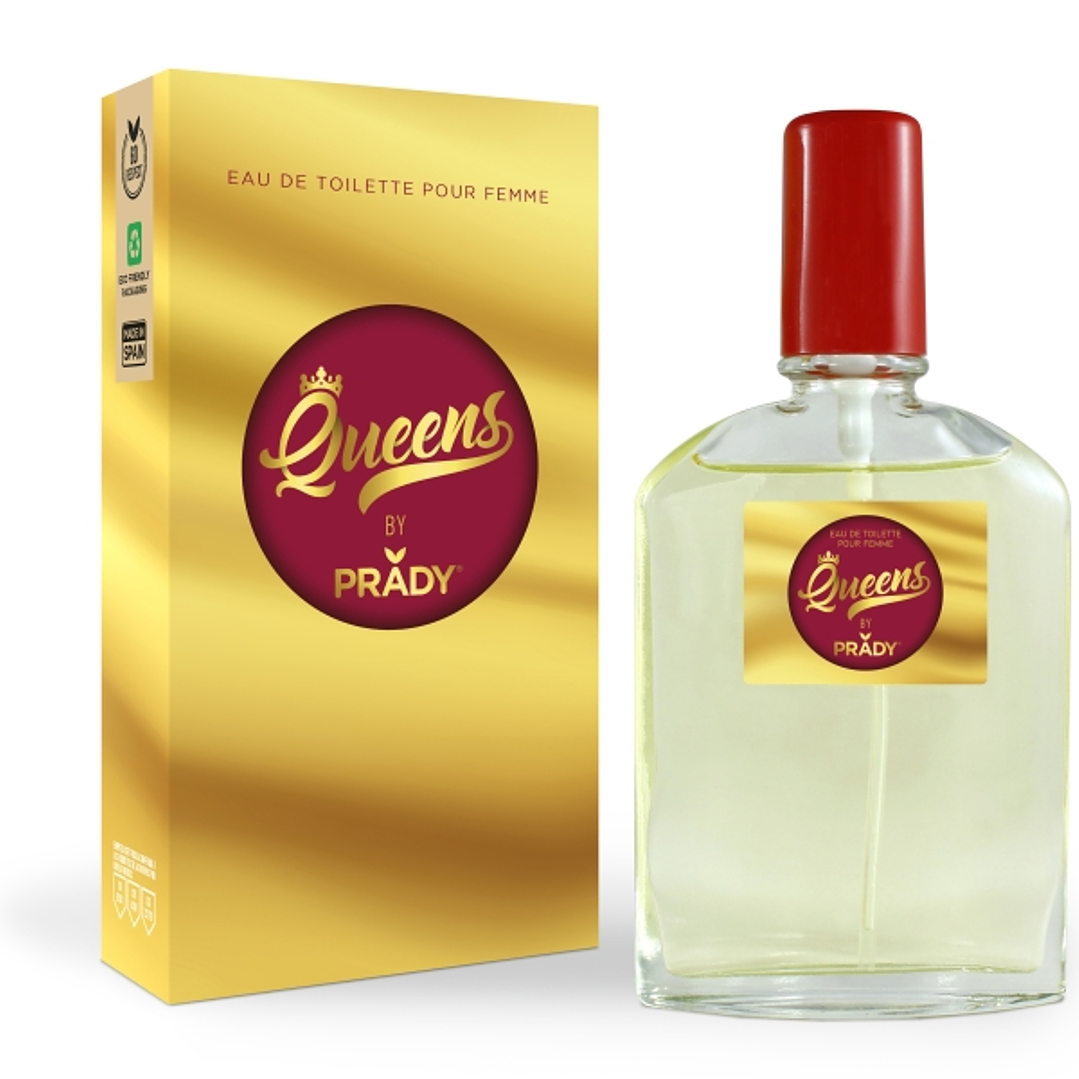Prady Colonia de Mujer Queens - Frasco de 90 ml - Spray Pulverizador 1