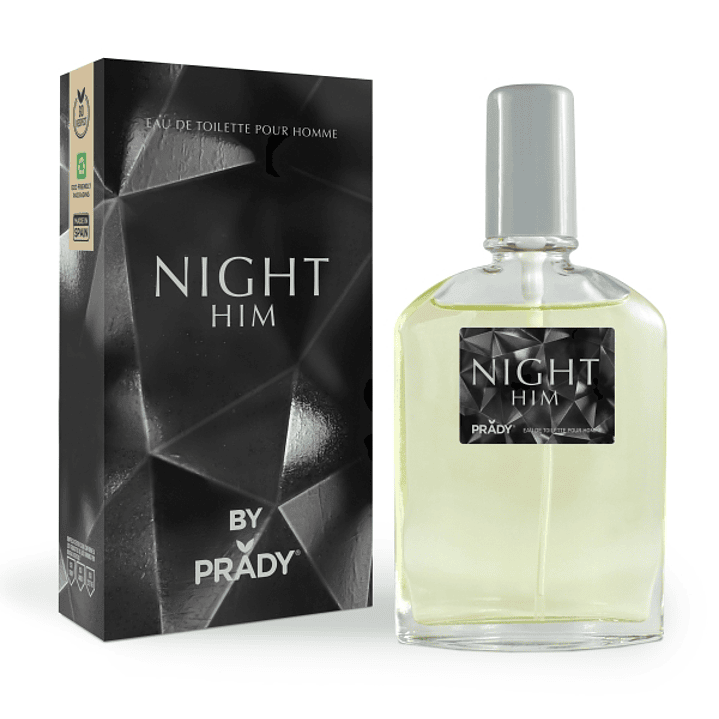 Prady Colonia de Hombre Night Him - Frasco de 90 ml - Spray Pulverizador 1