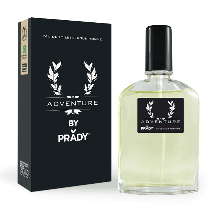 Prady Colonia de Hombre Adventure - Frasco de 90 ml - Spray Pulverizador 1