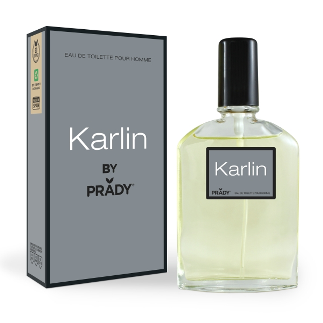 Prady Colonia de Hombre Karlin - Frasco de 90 ml - Spray Pulverizador 1