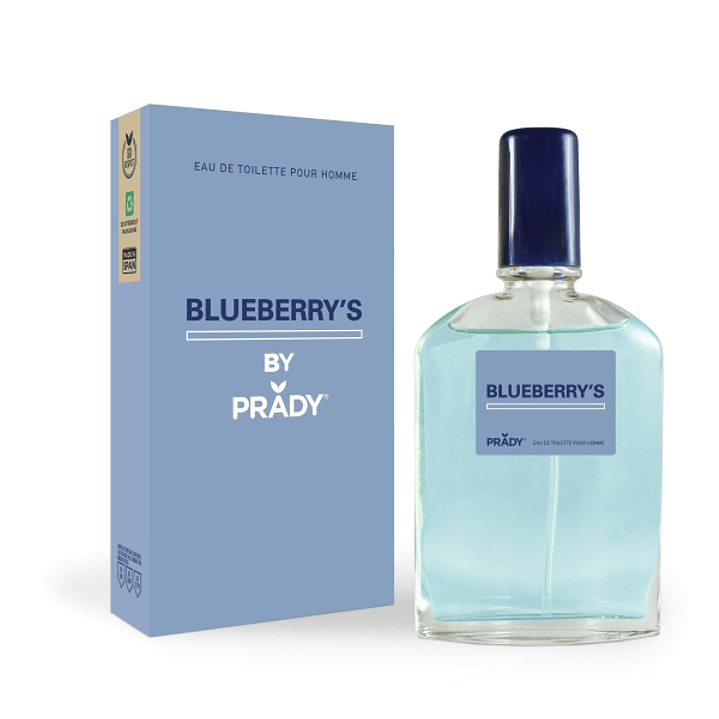 Prady Colonia de Hombre Blueberry´s - Frasco de 90 ml - Spray Pulverizador 1
