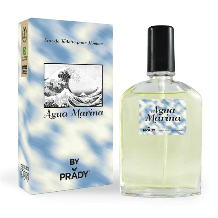 Prady Colonia de Hombre Agua Marina - Frasco de 90 ml - Spray Pulverizador 1