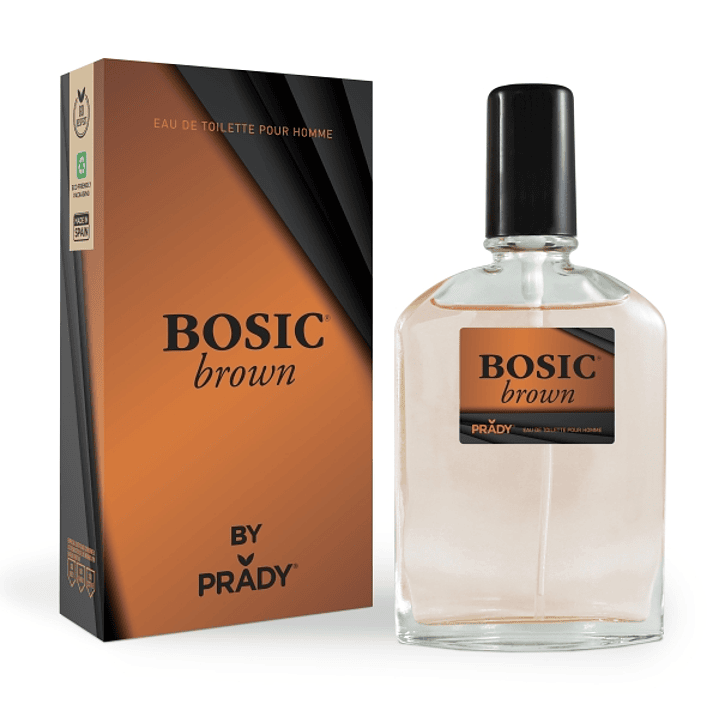 Prady Colonia de Hombre Bosic Brown - Frasco de 90 ml - Spray Pulverizador 1