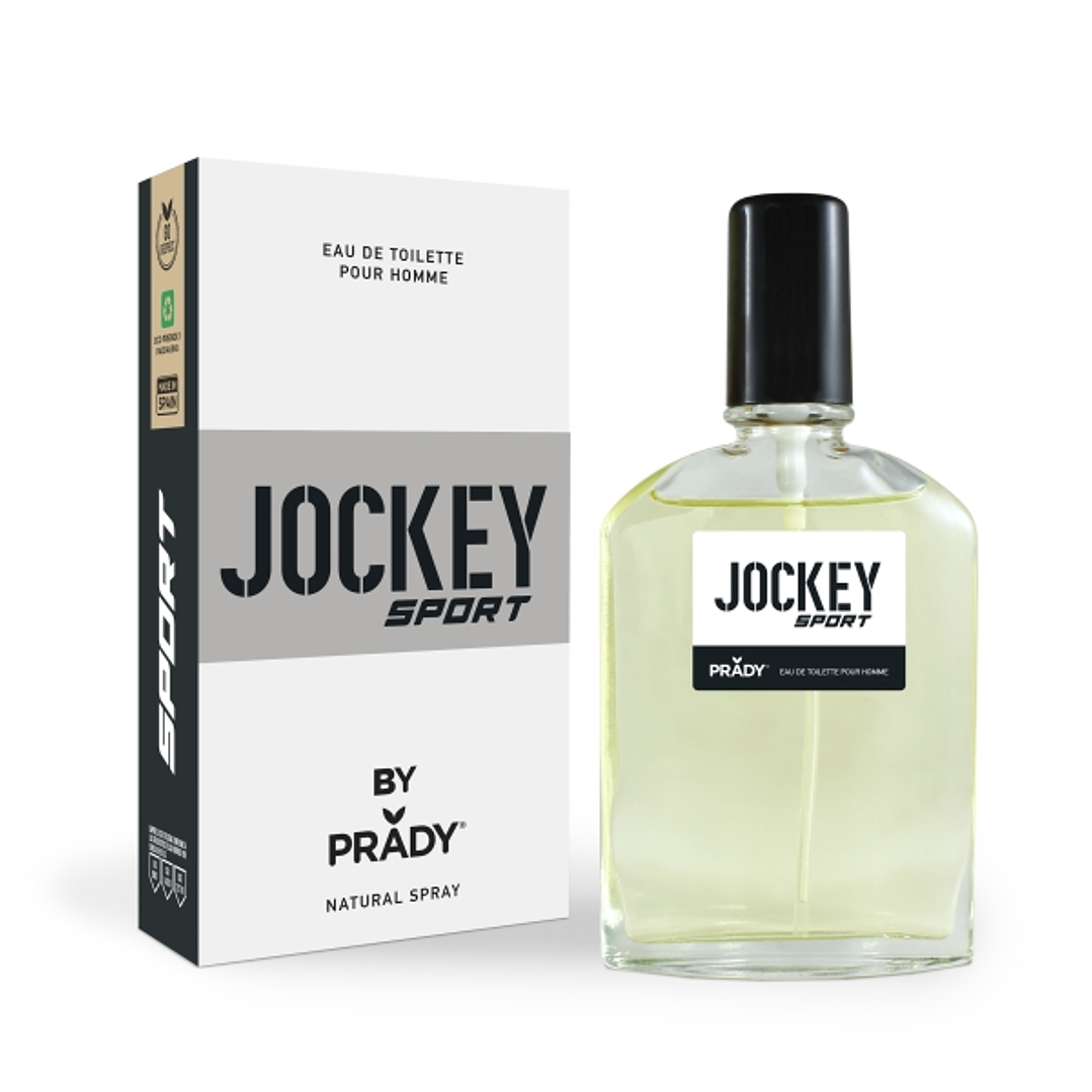 Prady Colonia de Hombre Jockey Sport Black - Frasco de 90 ml - Spray Pulverizador 1
