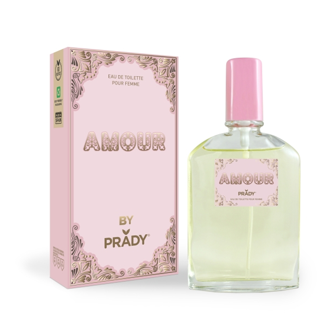 Prady Colonia de Mujer Amour - Frasco de 90 ml - Spray Pulverizador 1