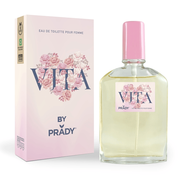 Prady Colonia de Mujer Vita - Frasco de 90 ml - Spray Pulverizador 1