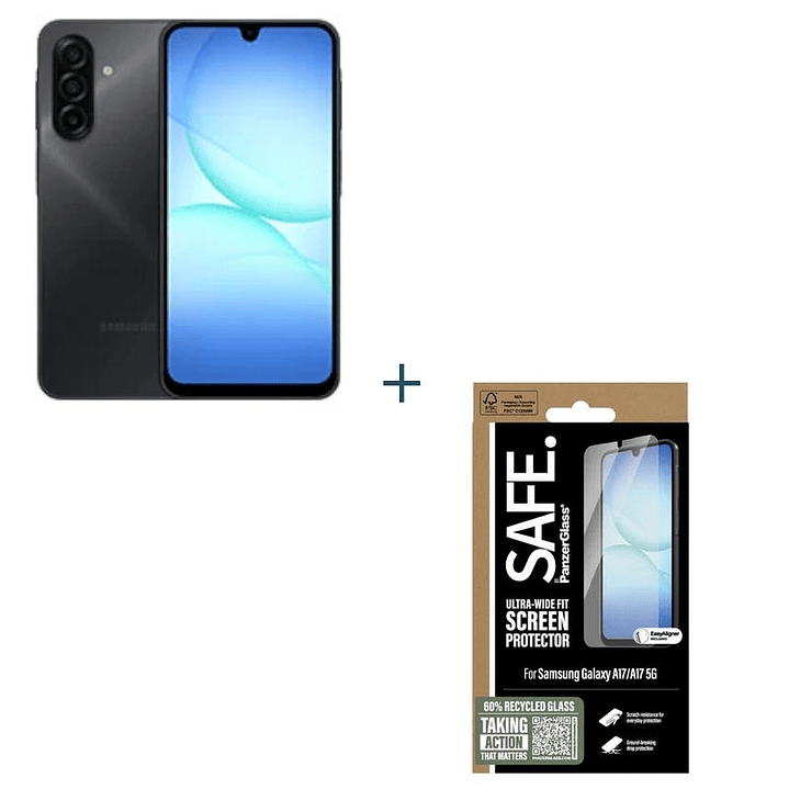 Samsung Galaxy A17 128GB 4GB Negro+ Prot SAFE 1