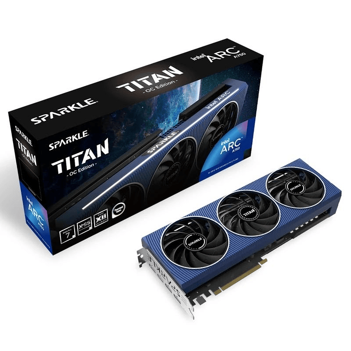 SPARKLE VGA INTEL A750 TITAN OC Edition, 8GB GDDR6 1