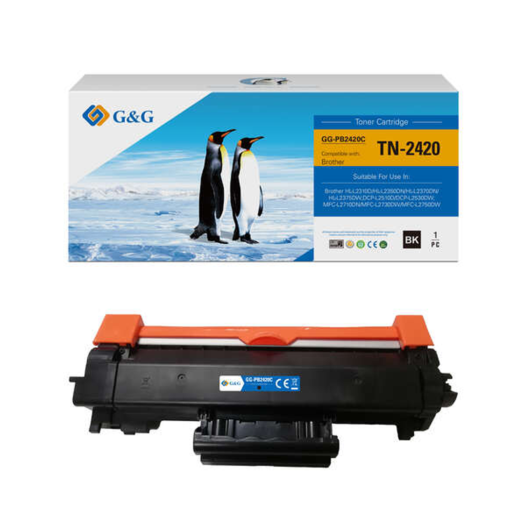 G&G Brother TN2420/TN2410 Negro Cartucho de Toner Generico 1