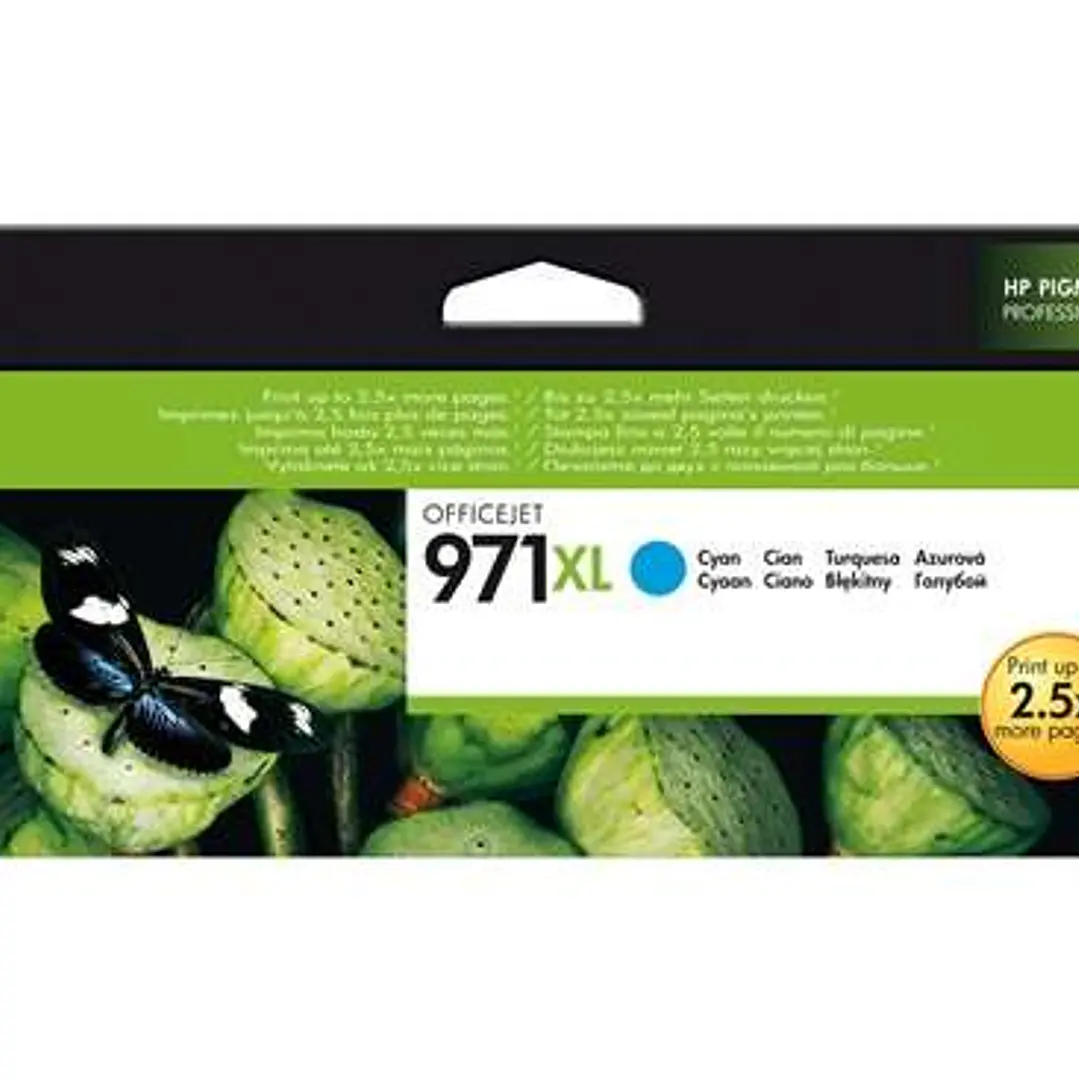 HP 971XL Cyan Cartucho de Tinta Original - CN626AE 1