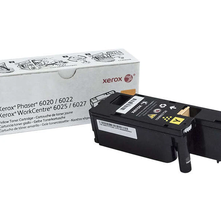 Xerox Phaser 6020/6022 Amarillo Cartucho de Toner Original - 106R02758 1