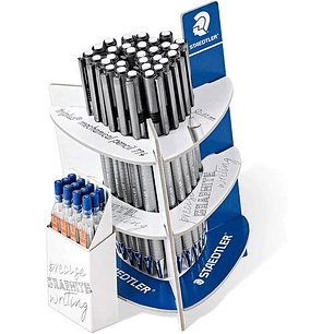 Staedtler Triplus Micro 774 Expositor con 30 Portaminas + 12 Tubos de Minas Mars Micro 250 05-HB