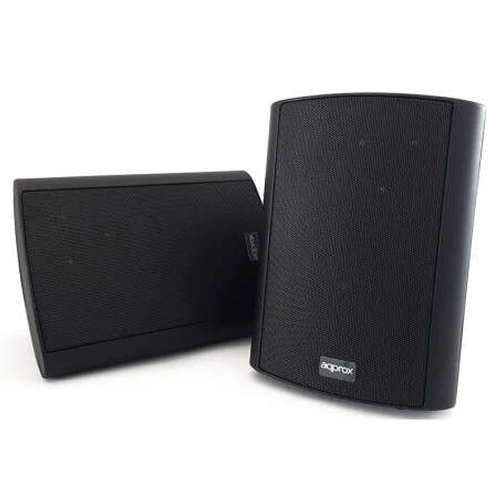 Approx Altavoces Autoamplificados 60W RMS Bluetooth - RCA, Jack 3.5mm, 5 Pin - Incluye Soportes de Pared - Color Negro 1