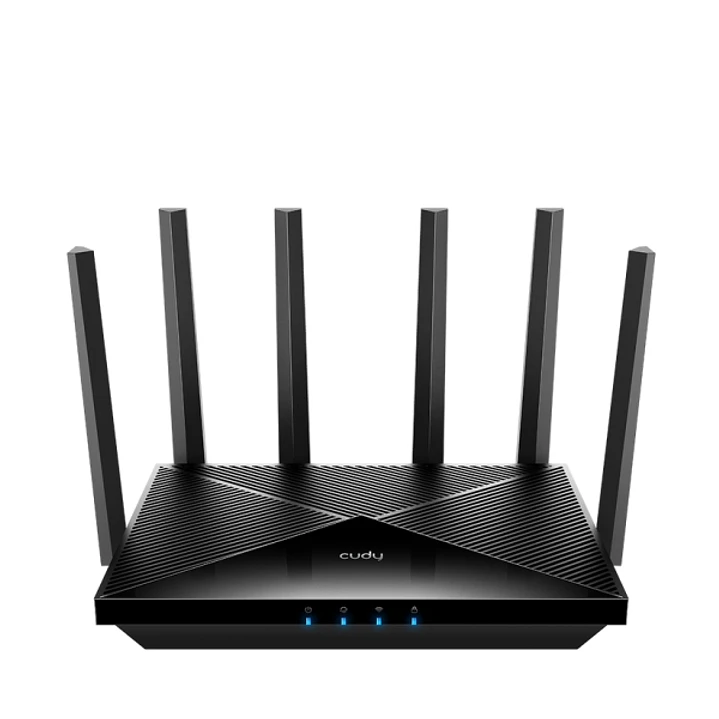 Cudy Router WiFi 7 2.5G Dual Band BE6500 - Velocidad hasta 1000Mbps - 4 Puertos - 6 Antenas Fijas de 5dBi - Tecnologia MU-MIMO - Color Negro 1
