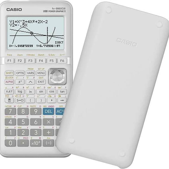 Casio FX-9860GIII Calculadora Cientifica Grafica - Pantalla de 8 Lineas - Graficas Simultaneas de Distintas Funciones - Calculo Financiero Avanzado -  1