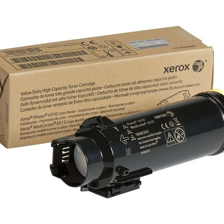 Xerox Phaser 6510/WorkCentre 6515 Amarillo Cartucho de Toner Original - 106R03692 1