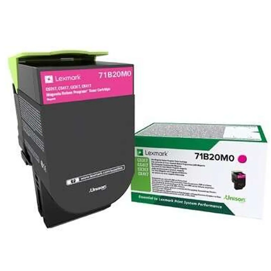 Lexmark CS317/CS417/CS517/CX317/CX417/CX517 Magenta Cartucho de Toner Original - 71B20M0/71B0030 1