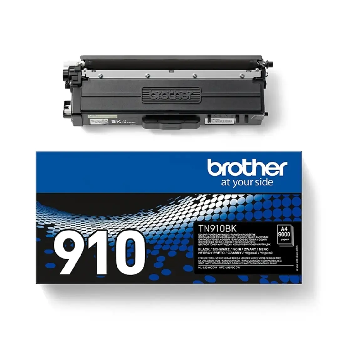 Brother TN910 Negro Cartucho de Toner Original - TN910BK 1