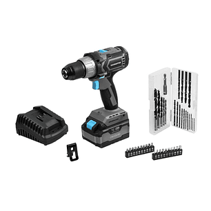 Cecotec CecoRaptor Perfect Drill 4020 Brushless Ultra Taladro Atornillador - Torque 46Nm - 2000rpm - Bateria 4Ah 20V - Luz LED - Incluye Accesorios - 