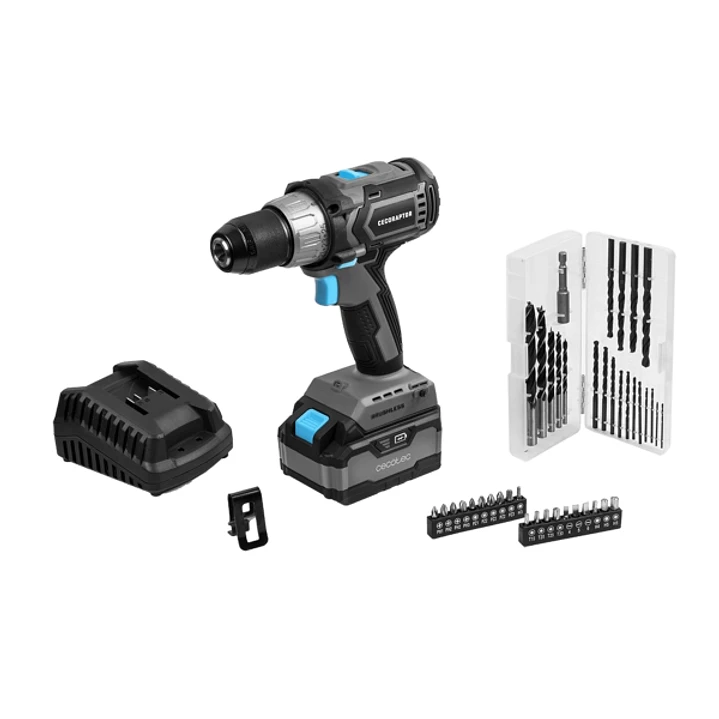 Cecotec CecoRaptor Perfect Drill 4020 Brushless Ultra Taladro Atornillador - Torque 46Nm - 2000rpm - Bateria 4Ah 20V - Luz LED - Incluye Accesorios -  1