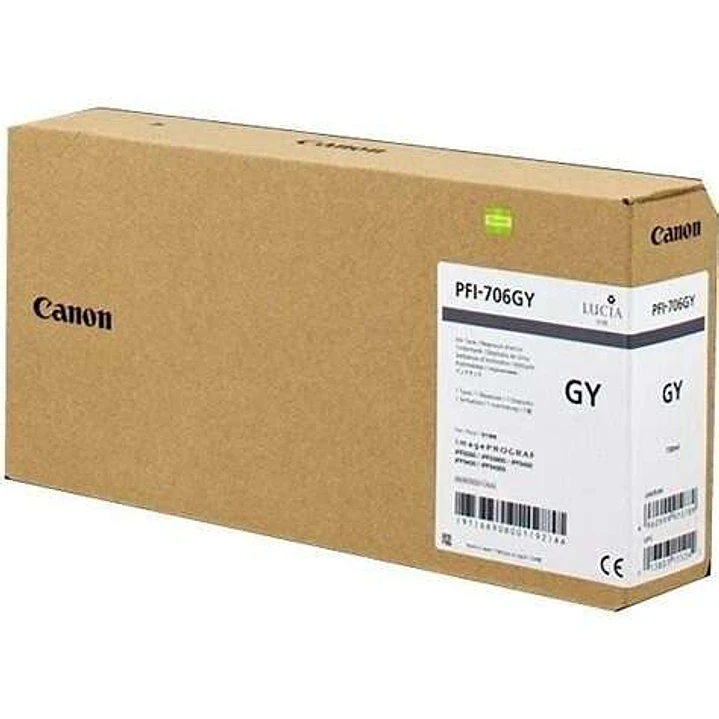 Canon PFI706 Gris Cartucho de Tinta Original - 6690B001 1