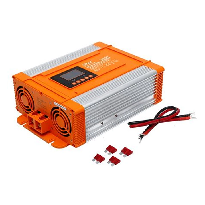 Elbat Convertidor de Corriente Onda Pura con Pantalla LCD 1200W - Color Varios 1