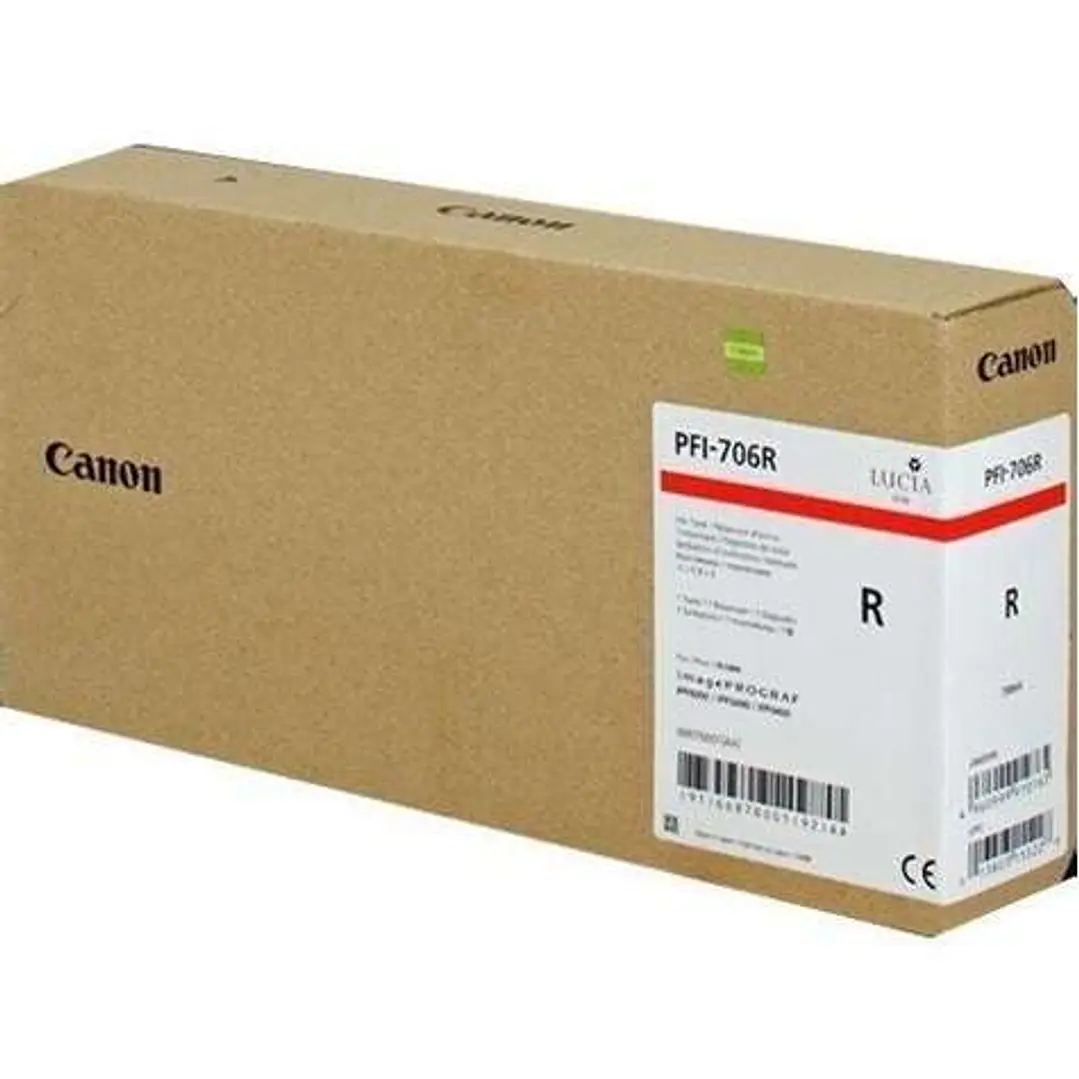 Canon PFI706 Rojo Cartucho de Tinta Original - 6687B001 1