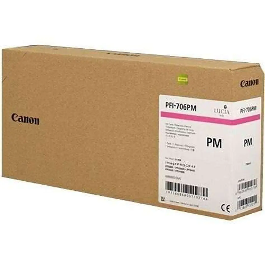 Canon PFI706 Magenta Photo Cartucho de Tinta Original - 6686B001 1