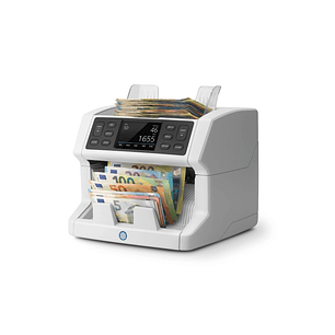 Safescan 2865-S Contadora de Billetes - Puede Contar Billetes Mezclados - Pantalla Tactil - Capacidad hasta 500 Billetes - 1200 Billetes por Minuto - 