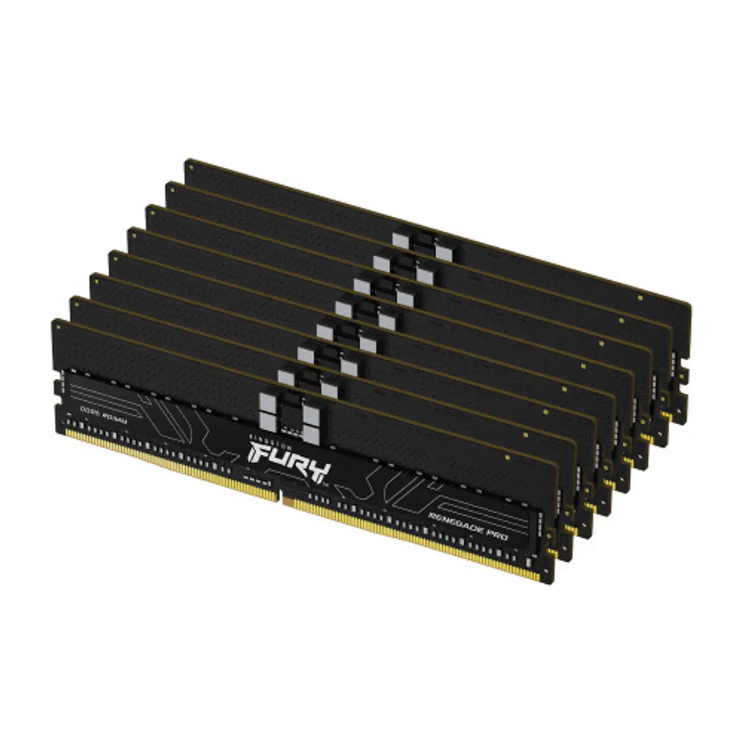 Kingston Fury Renegade Pro Pack de 8 Memorias RAM DDR5 4800MHz 256GB (8 x 32 GB) 1.1V CL36 DIMM 1